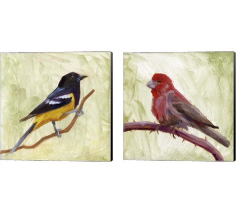 Backyard Birds 2 Piece Canvas Print Set by Jacob Green