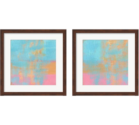 Day Glow Pastel 2 Piece Framed Art Print Set by Carol Young