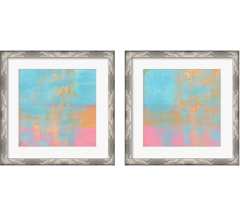 Day Glow Pastel 2 Piece Framed Art Print Set by Carol Young