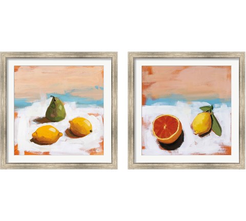 Fruit and Cheer 2 Piece Framed Art Print Set by Pamela Munger