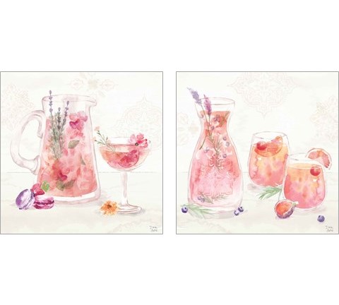 Classy Cocktails 2 Piece Art Print Set by Dina June