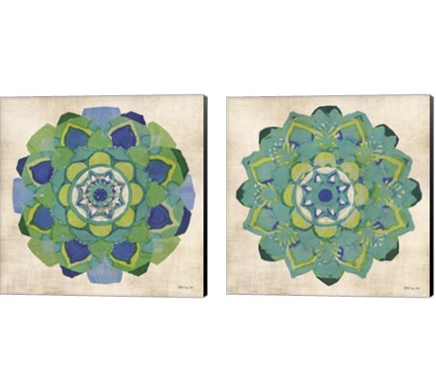 Global Pattern 2 Piece Canvas Print Set by Stellar Design Studio