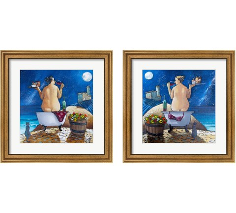 Bath 2 Piece Framed Art Print Set by Ronald West