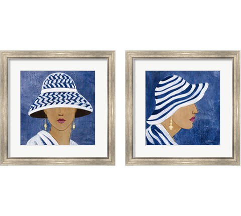 Lady with Hat 2 Piece Framed Art Print Set by Silvia Vassileva
