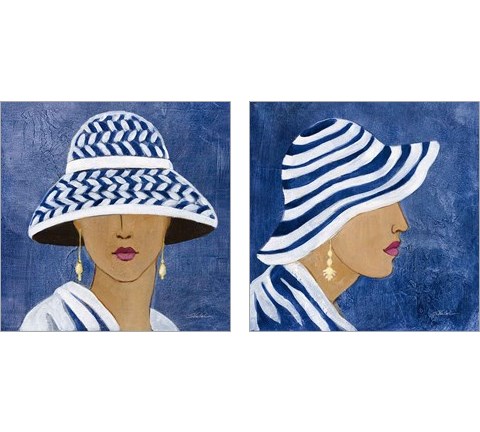 Lady with Hat 2 Piece Art Print Set by Silvia Vassileva