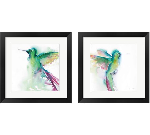 Hummingbirds  2 Piece Framed Art Print Set by Aimee Del Valle