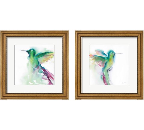 Hummingbirds  2 Piece Framed Art Print Set by Aimee Del Valle