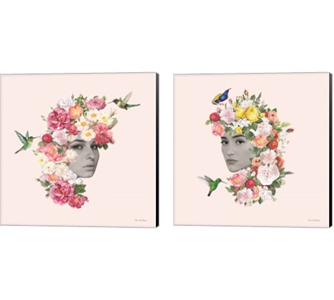 Flower Girl 2 Piece Canvas Print Set by Seven Trees Design