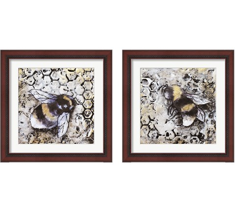 Worker Bees 2 Piece Framed Art Print Set by Britt Hallowell