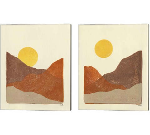 Sedona  2 Piece Canvas Print Set by Moira Hershey