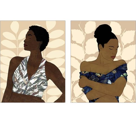 Ethnic Beauty 2 Piece Art Print Set by Alonzo Saunders