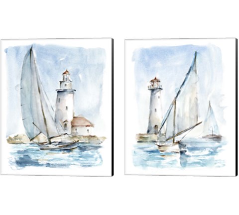 Sailing into the Harbor 2 Piece Canvas Print Set by Ethan Harper