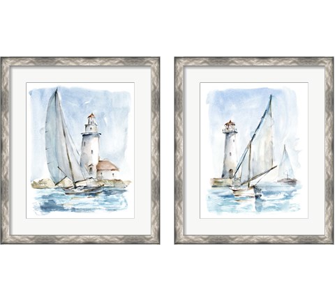 Sailing into the Harbor 2 Piece Framed Art Print Set by Ethan Harper