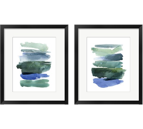 Swatches of Sea 2 Piece Framed Art Print Set by Grace Popp