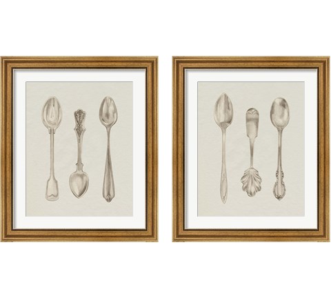 Silver Spoon 2 Piece Framed Art Print Set by Grace Popp