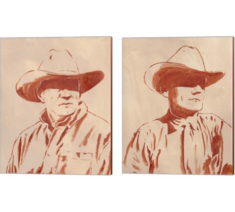 Man of the West 2 Piece Canvas Print Set by Jacob Green