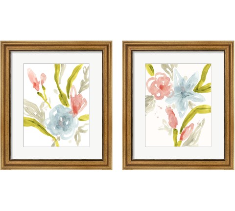 Floral Sonata 2 Piece Framed Art Print Set by June Erica Vess