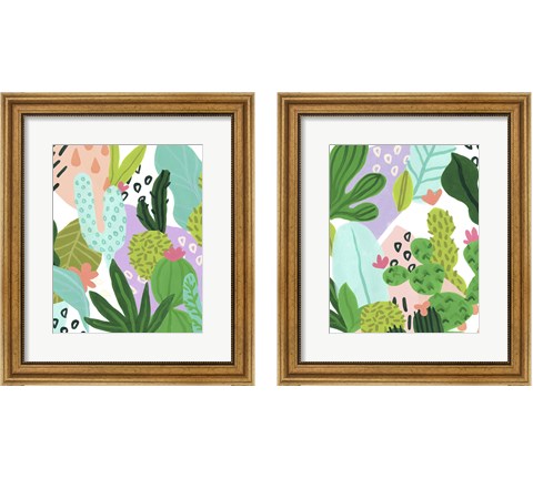 Party Plants 2 Piece Framed Art Print Set by June Erica Vess
