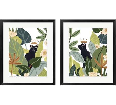 Panther Magic 2 Piece Framed Art Print Set by June Erica Vess