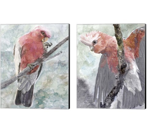 Tropic Parrot 2 Piece Canvas Print Set by Stellar Design Studio