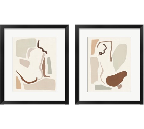 Lounge Abstract 2 Piece Framed Art Print Set by Victoria Barnes