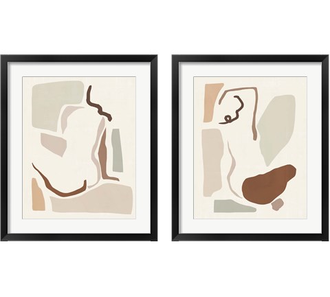 Lounge Abstract 2 Piece Framed Art Print Set by Victoria Barnes