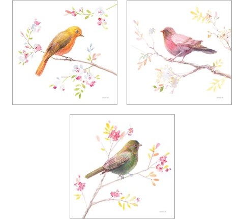 Flight Friends 3 Piece Art Print Set by Danhui Nai