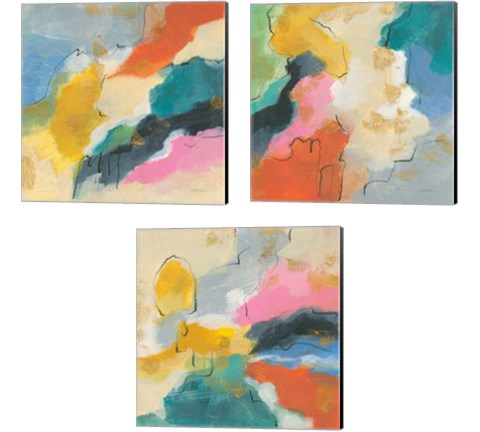 Daydream  3 Piece Canvas Print Set by Silvia Vassileva