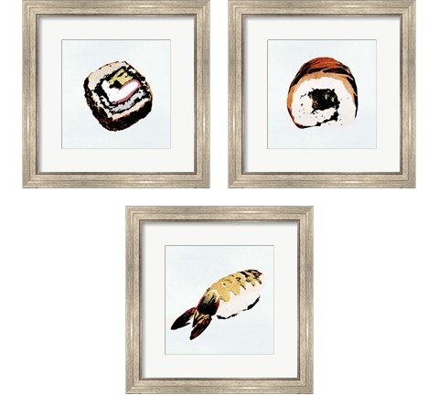 Sushi Style 3 Piece Framed Art Print Set by Annie Warren