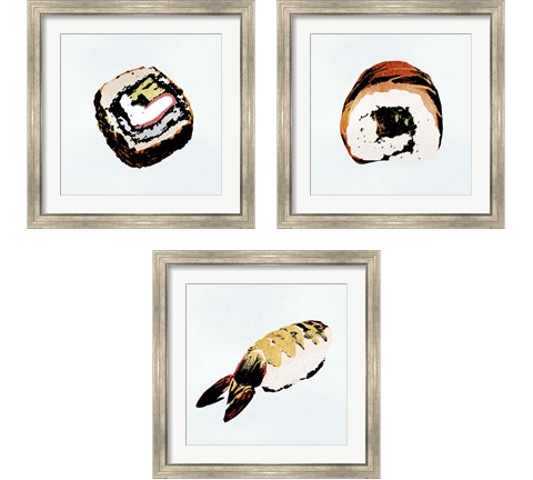 Sushi Style 3 Piece Framed Art Print Set by Annie Warren