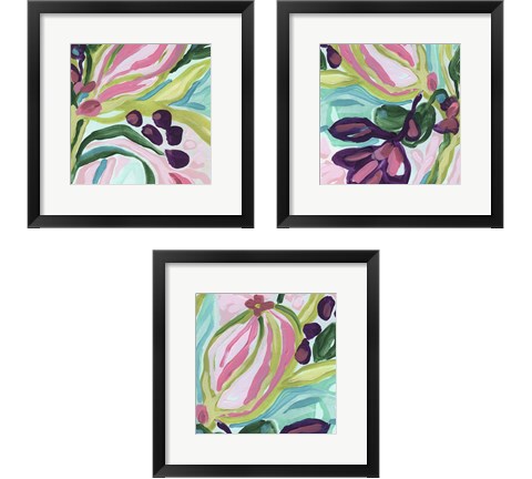 Tropic Expression 3 Piece Framed Art Print Set by June Erica Vess