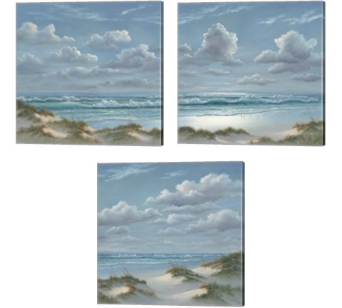 Shoreline  3 Piece Canvas Print Set by Georgia Janisse