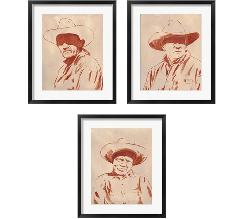 Man of the West 3 Piece Framed Art Print Set by Jacob Green