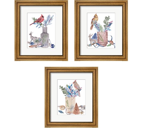 Warm Wishes 3 Piece Framed Art Print Set by Melissa Wang