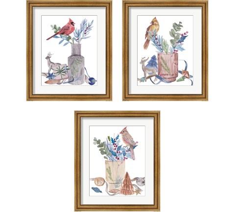 Warm Wishes 3 Piece Framed Art Print Set by Melissa Wang