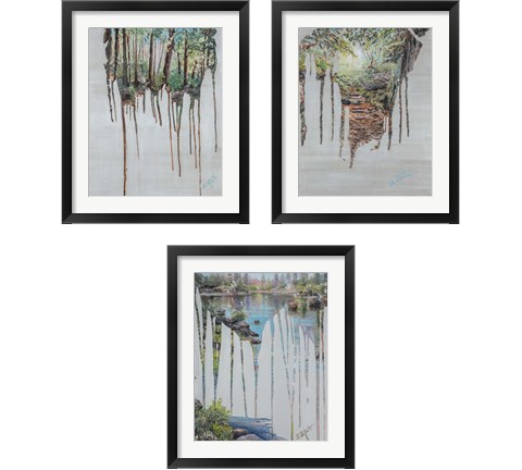 Memories  3 Piece Framed Art Print Set by Sandra Iafrate