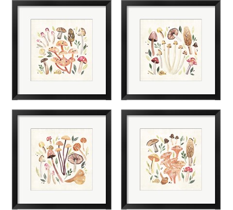 Fungi Field Trip 4 Piece Framed Art Print Set by Annie Warren