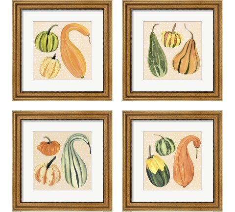 Decorative Gourd 4 Piece Framed Art Print Set by Annie Warren