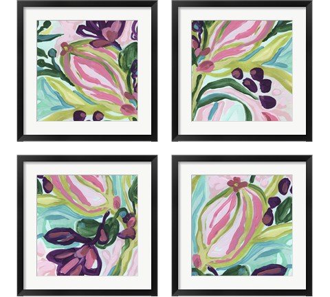 Tropic Expression 4 Piece Framed Art Print Set by June Erica Vess