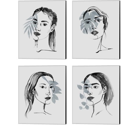 Solace in Shadows 4 Piece Canvas Print Set by Grace Popp