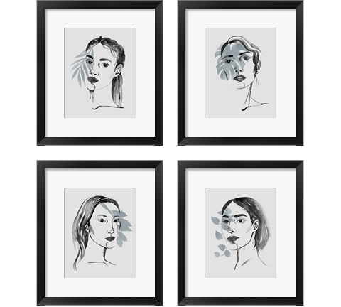 Solace in Shadows 4 Piece Framed Art Print Set by Grace Popp