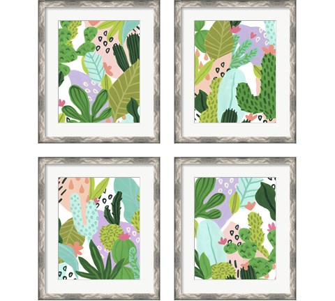 Party Plants 4 Piece Framed Art Print Set by June Erica Vess
