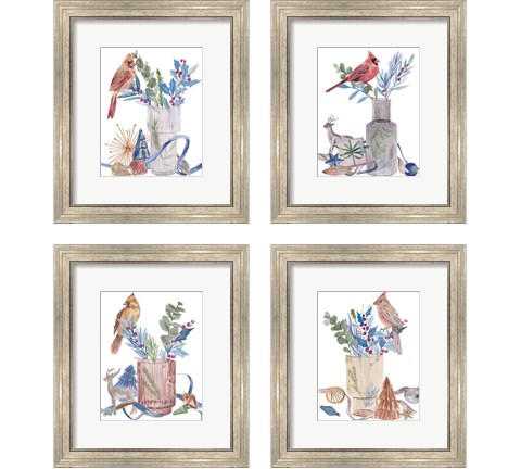 Warm Wishes 4 Piece Framed Art Print Set by Melissa Wang