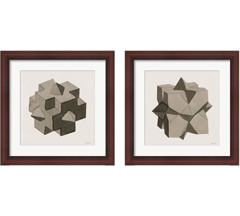 Geo  2 Piece Framed Art Print Set by Stellar Design Studio
