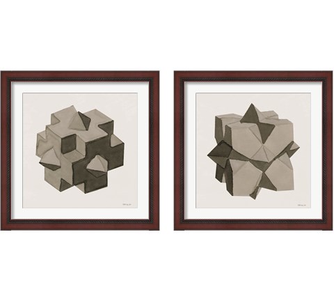 Geo  2 Piece Framed Art Print Set by Stellar Design Studio