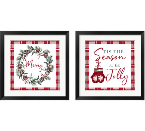 Christmas 2 Piece Framed Art Print Set by Elizabeth Tyndall