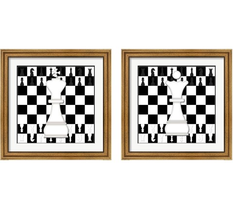 White King & Queen 2 Piece Framed Art Print Set by Jennifer Pugh