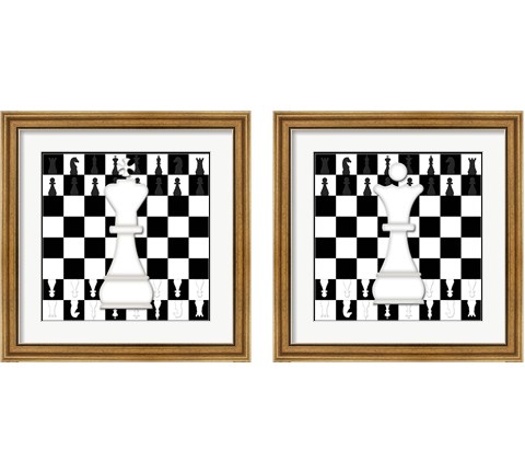 White King & Queen 2 Piece Framed Art Print Set by Jennifer Pugh
