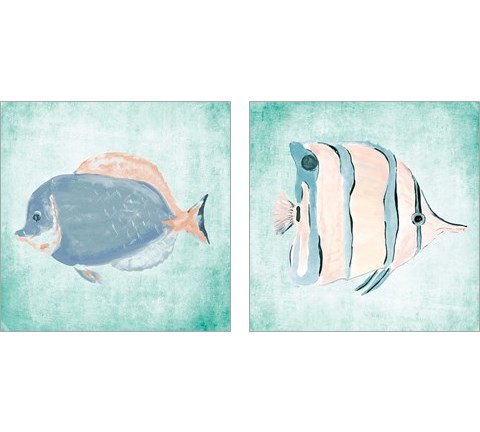 Fish In The Sea 2 Piece Art Print Set by Julie DeRice