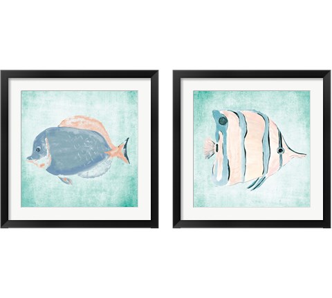 Fish In The Sea 2 Piece Framed Art Print Set by Julie DeRice